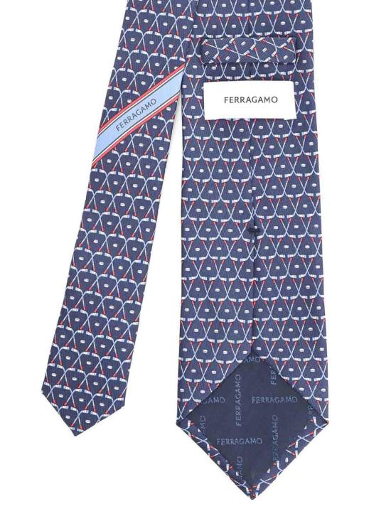 26SS 살바토레 페라가모 넥타이 351388000000000 Blue - SALVATORE FERRAGAMO