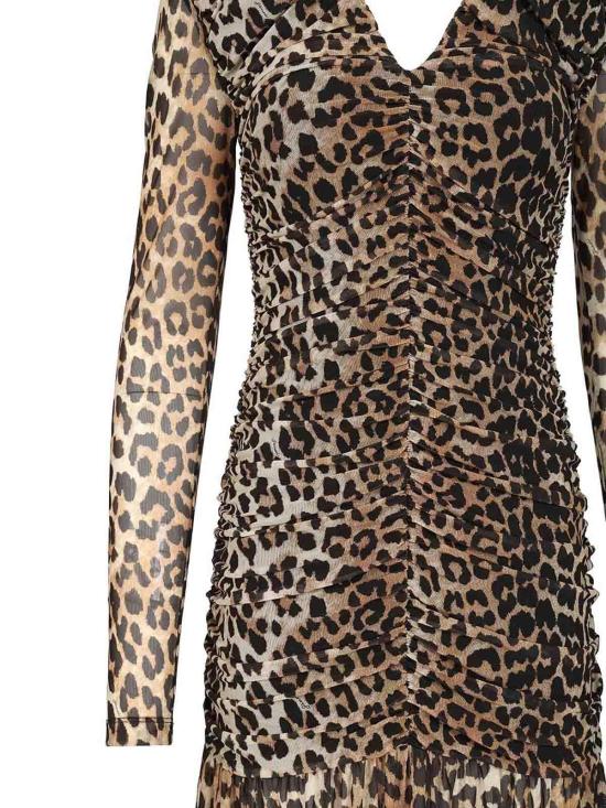 26SS 가니 미디 스커트 A1030172365 Animal Print - GANNI