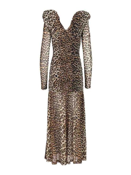 26SS 가니 미디 스커트 A1030172365 Animal Print - GANNI