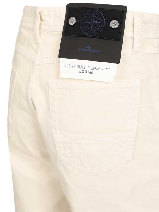 26SS 스톤 아일랜드 스트레이트 팬츠 J100006S0J24V0093 White - STONE ISLAND