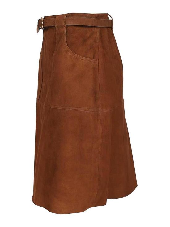 26SS 막스마라 스튜디오 미디 스커트 26164010116 Brown - MAX MARA STUDIO