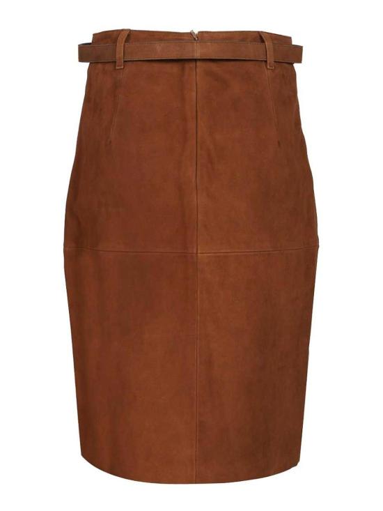 26SS 막스마라 스튜디오 미디 스커트 26164010116 Brown - MAX MARA STUDIO