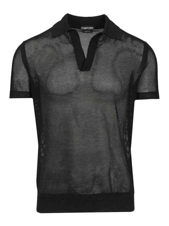 26SS 톰포드 폴로 티셔츠 KPS040YMC046NAA Black