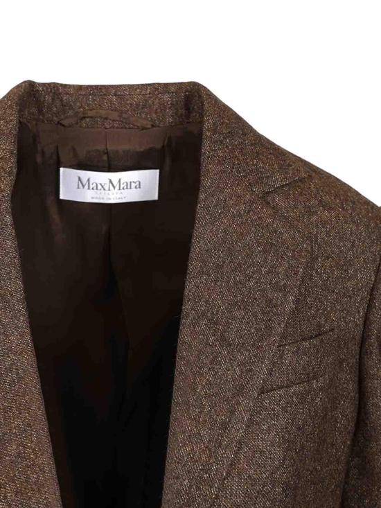 25FW 막스마라 아리차 싱글 브레스티드 테일러드 블레이저 252105000000000 Brown - MAX MARA