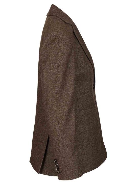 25FW 막스마라 아리차 싱글 브레스티드 테일러드 블레이저 252105000000000 Brown - MAX MARA