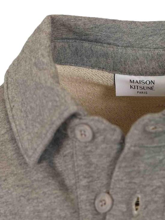 26SS 메종키츠네 폴로 티셔츠 QM00304KM0340H131 Grey - MAISON KITSUNE