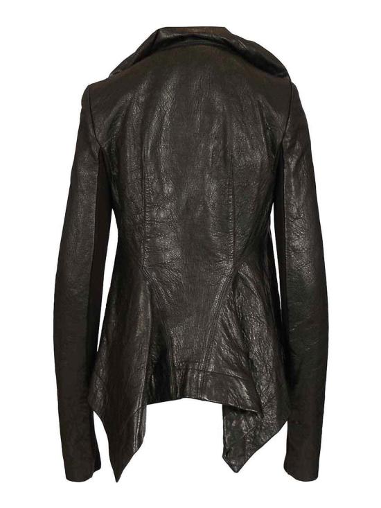 26SS 릭 오웬스 가죽 자켓 RP01F6743LBE09 Black - RICK OWENS