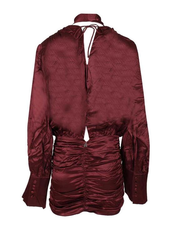 25FW 로테이트 바이 크리스텐슨 미디 스커트 11465300000000 Dark Red - ROTATE BY BIRGERCHRISTENSEN