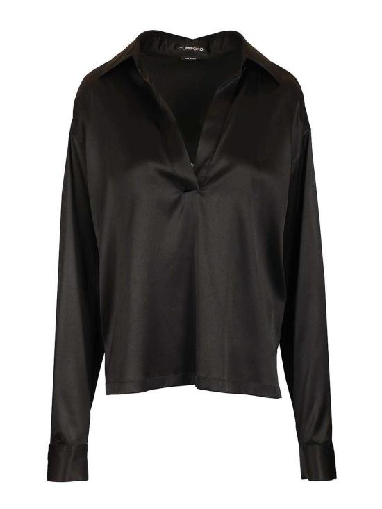 26SS 톰포드 폴로 티셔츠 TS2144FAX881NAA Black