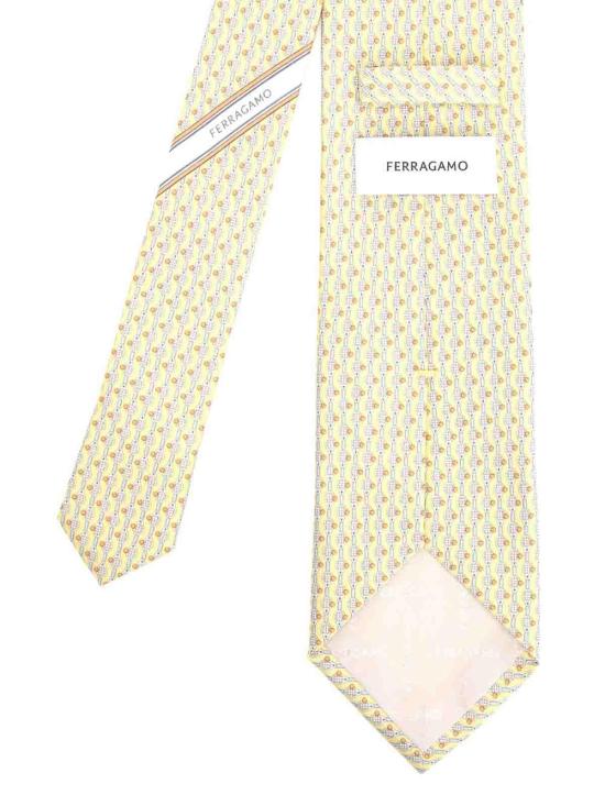 26SS 살바토레 페라가모 넥타이 351330000000000 Yellow - SALVATORE FERRAGAMO