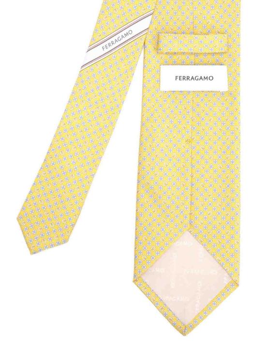 26SS 살바토레 페라가모 넥타이 351334000000000 Yellow - SALVATORE FERRAGAMO