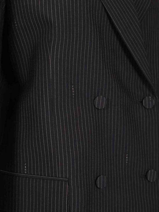 26SS 펜디 핀스트라이프 울 블레이저 FJ7685AW7IF0QG3 Blue - FENDI