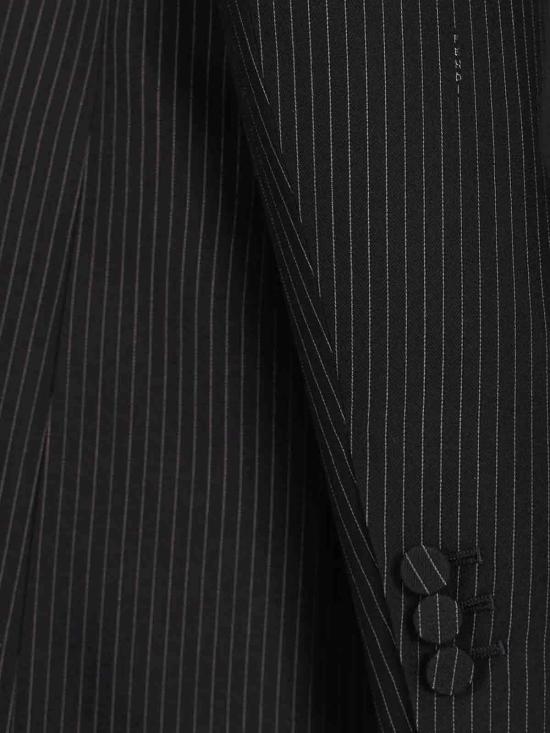 26SS 펜디 핀스트라이프 울 블레이저 FJ7685AW7IF0QG3 Blue - FENDI