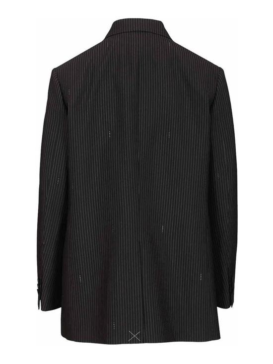 26SS 펜디 핀스트라이프 울 블레이저 FJ7685AW7IF0QG3 Blue - FENDI