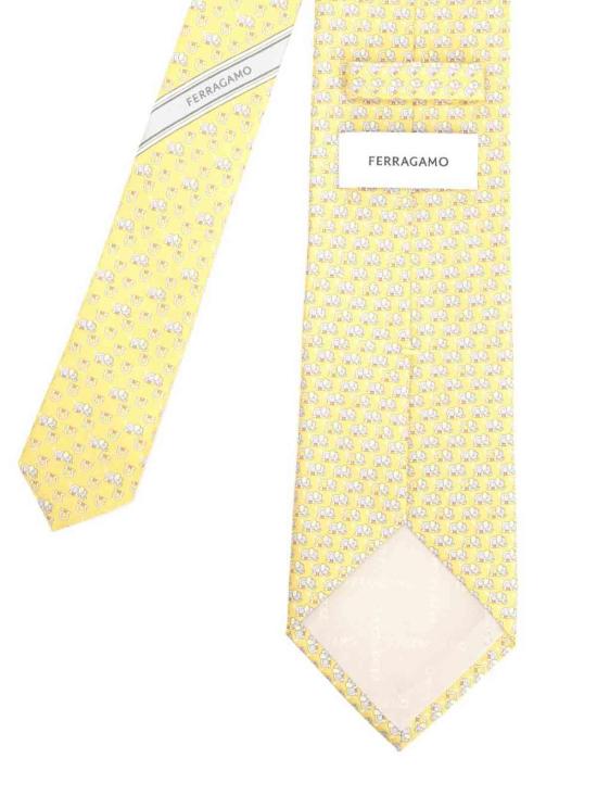 26SS 살바토레 페라가모 넥타이 351321000000000 Yellow - SALVATORE FERRAGAMO