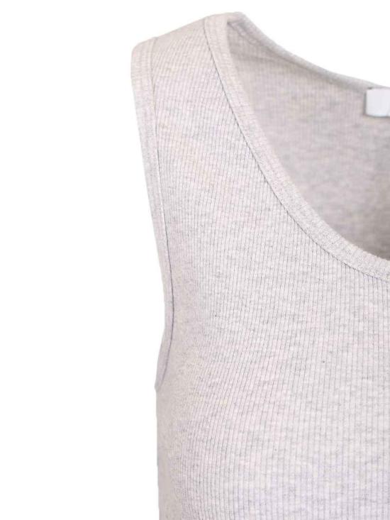 26SS 메종키츠네 베이비 폭스 립드 탱크탑 MW00121KA0033H120 Grey - MAISON KITSUNE