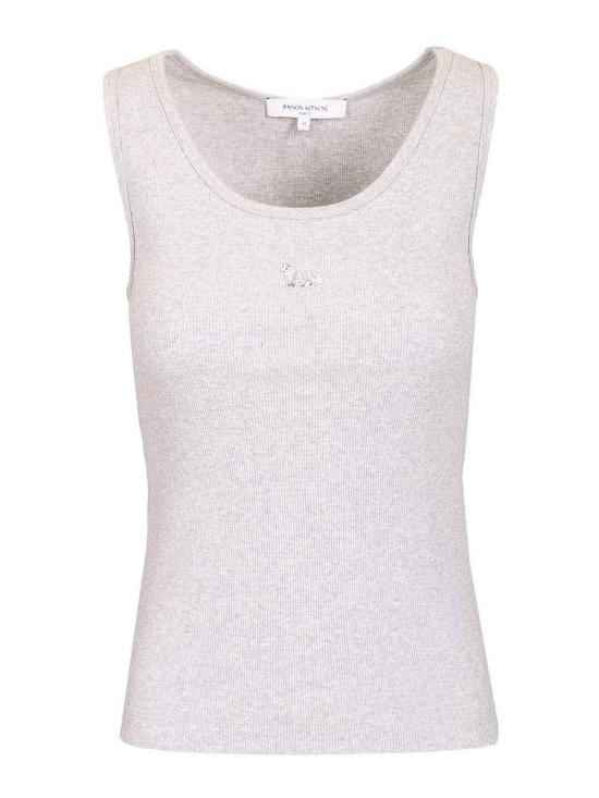 26SS 메종키츠네 베이비 폭스 립드 탱크탑 MW00121KA0033H120 Grey