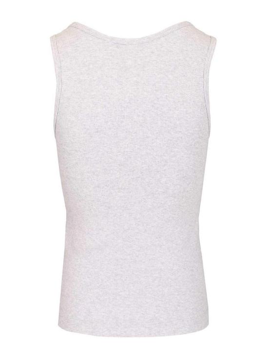 26SS 메종키츠네 베이비 폭스 립드 탱크탑 MW00121KA0033H120 Grey - MAISON KITSUNE