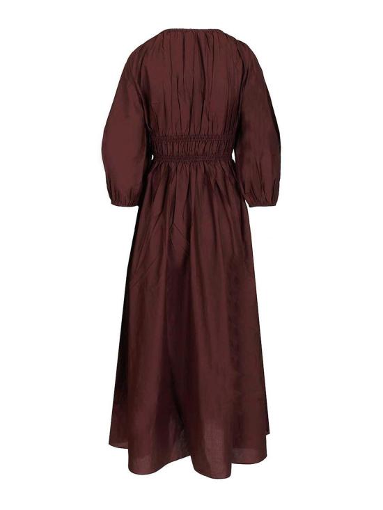 26SS 마토 미디 스커트 SPBDRPLAUB Dark Red - MATTEAU