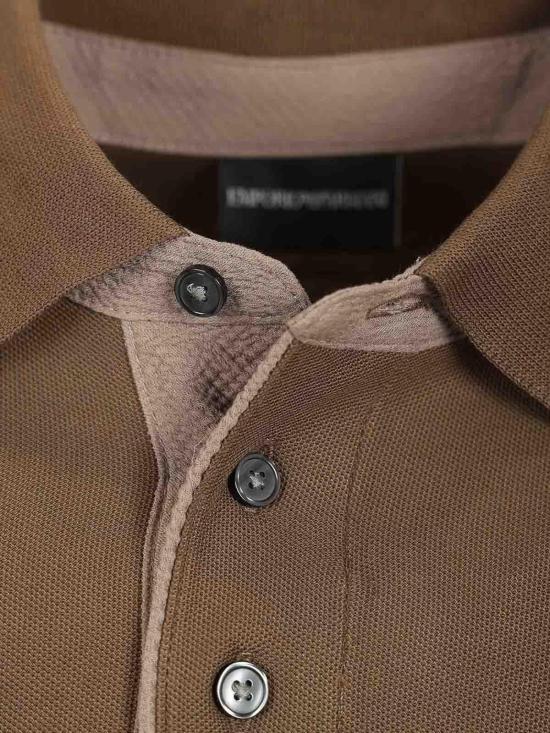 26SS 엠포리오 아르마니 폴로 티셔츠 EM005251AF10497U6200 Beige - EMPORIO ARMANI