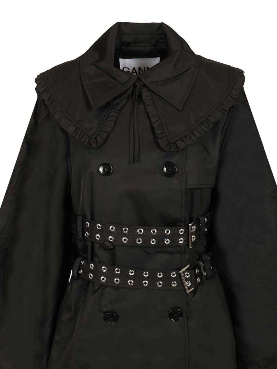 26SS 가니 트렌치 코트 A1010075099 Black - GANNI