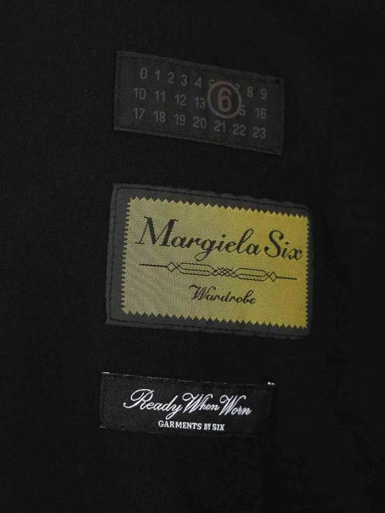 26SS MM6 메종마르지엘라 라벨 패치 티셔츠 SH0GC0069S24311900 Black - MM6 MAISON MARGIELA
