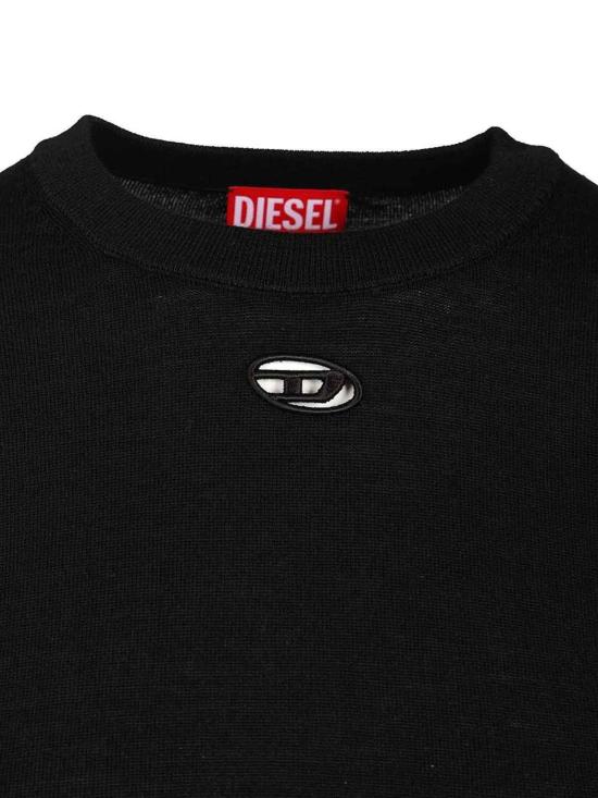 26SS 디젤 M 알리네 울 숏슬리브 점퍼 A175010DCCH9XX Black - DIESEL