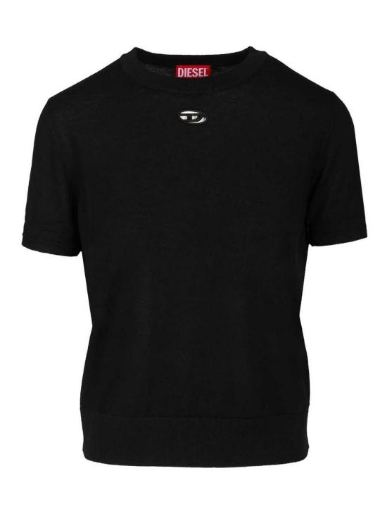 26SS 디젤 M 알리네 울 숏슬리브 점퍼 A175010DCCH9XX Black