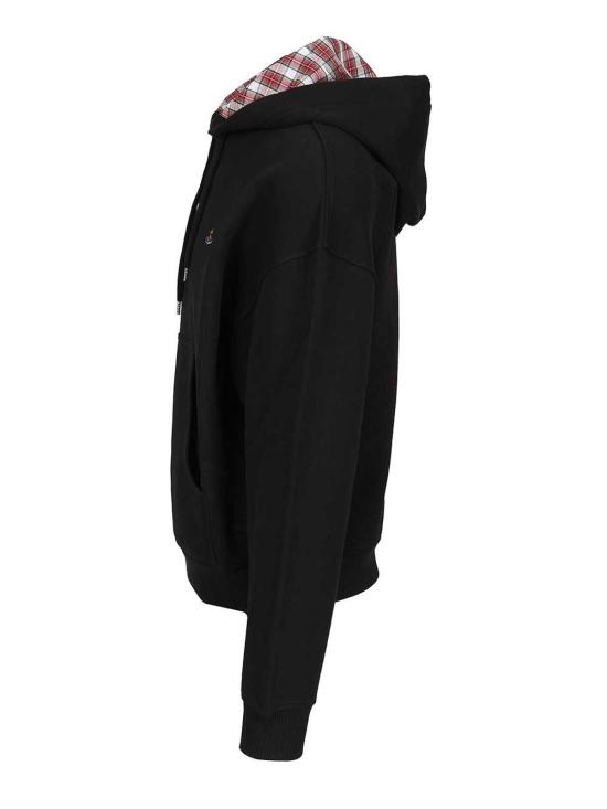 26SS 비비안웨스트우드 ORB 로고 후드 티셔츠 2I01000MJ00ASO103 Black - VIVIENNE WESTWOOD