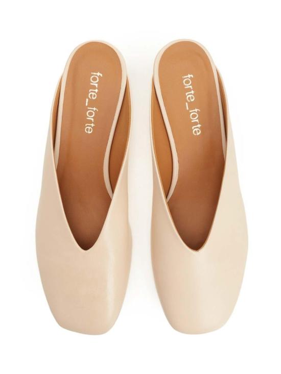 26SS 포르테포르테 뮬/슬리퍼 14698F49A2007 Beige - FORTE FORTE