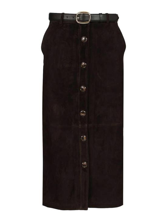 26SS 셀프 포트레이트 미디 스커트 RS26091MSK Brown