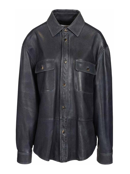 26SS 로에베 가죽 자켓 H526Y31L535110 Blue