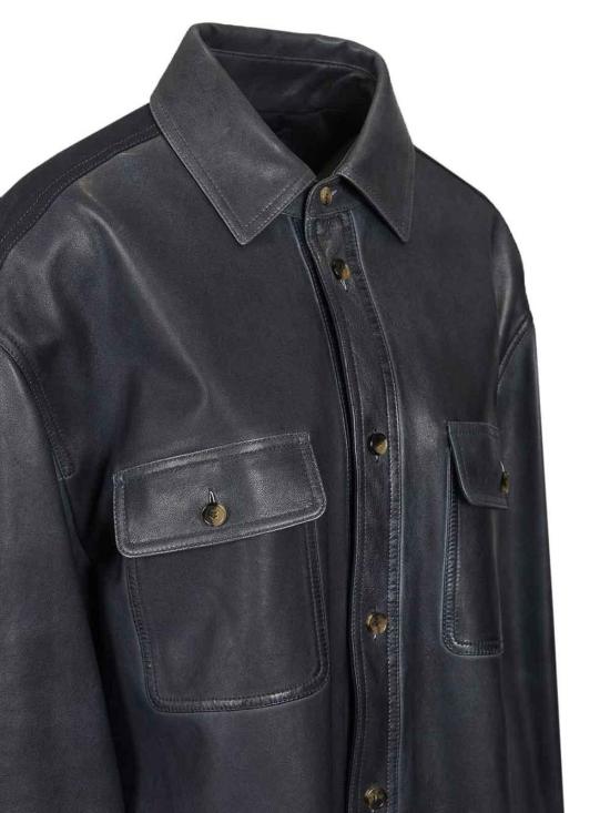 26SS 로에베 가죽 자켓 H526Y31L535110 Blue - LOEWE