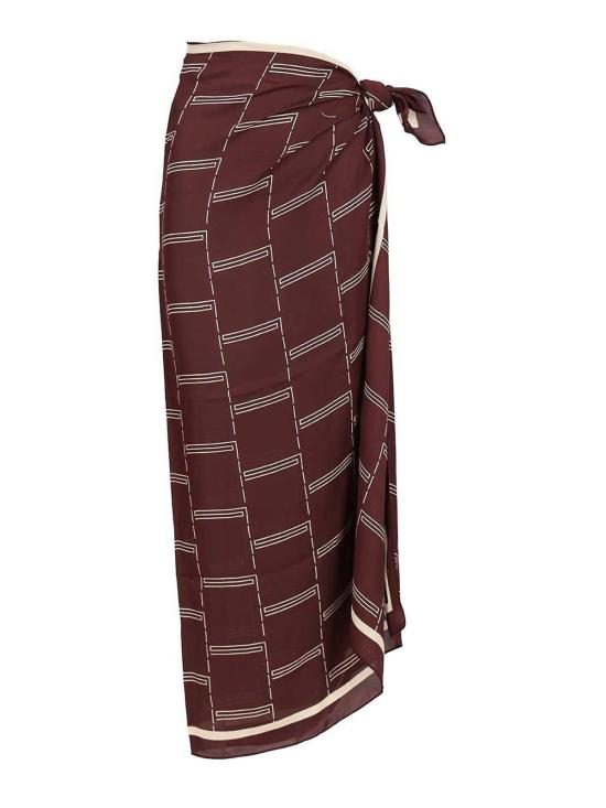 26SS 마토 롱 스커트 LSAROBAMAUB Dark Red