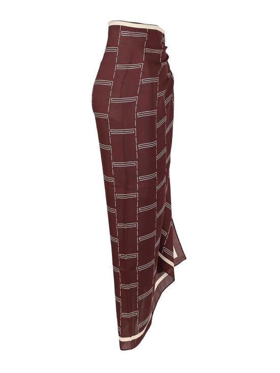 26SS 마토 롱 스커트 LSAROBAMAUB Dark Red - MATTEAU