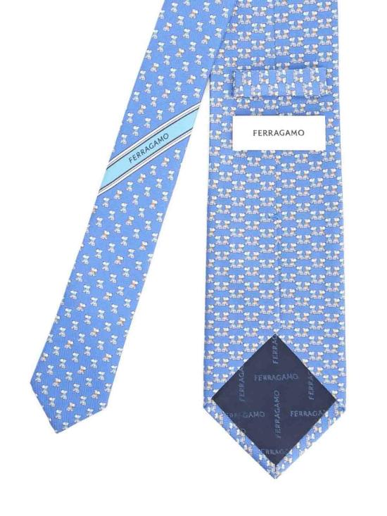 26SS 살바토레 페라가모 넥타이 351332000000000 Light Blue - SALVATORE FERRAGAMO