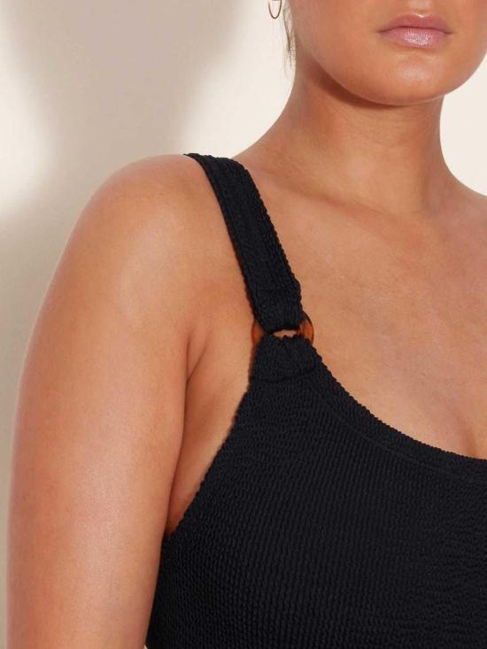  훈자 지 원피스 DOMINOSWIMMCRINKLEBLACK Black - HUNZA G