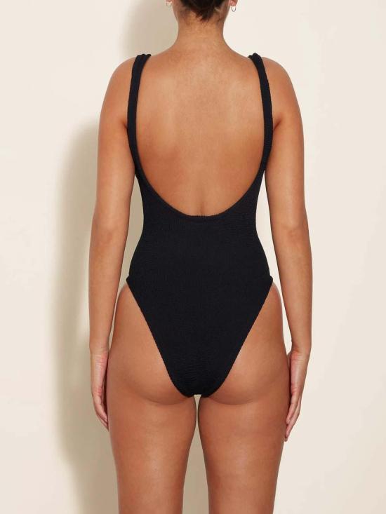  훈자 지 원피스 DOMINOSWIMMCRINKLEBLACK Black - HUNZA G