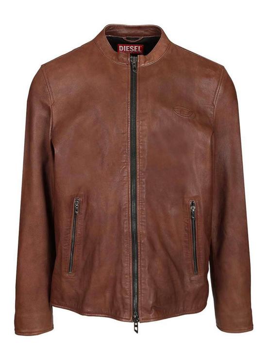 26SS 디젤 가죽 자켓 A211050BKBX7FG Brown