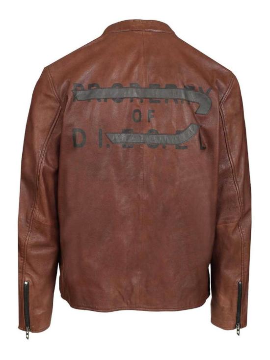 26SS 디젤 가죽 자켓 A211050BKBX7FG Brown - DIESEL
