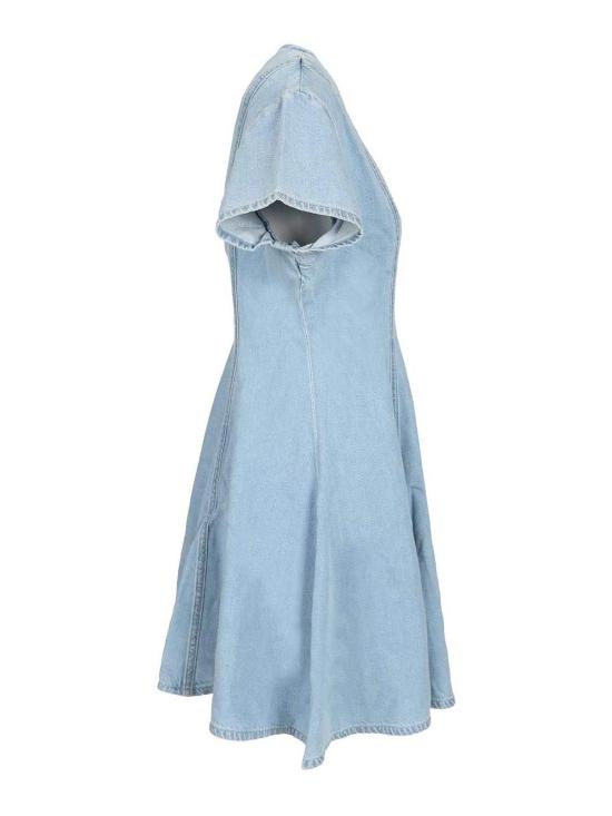 26SS 세븐포올맨카인드 미디 스커트 7U7STE38U71BA Light Blue - 7 FOR ALL MANKIND