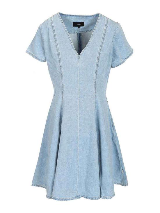 26SS 세븐포올맨카인드 미디 스커트 7U7STE38U71BA Light Blue