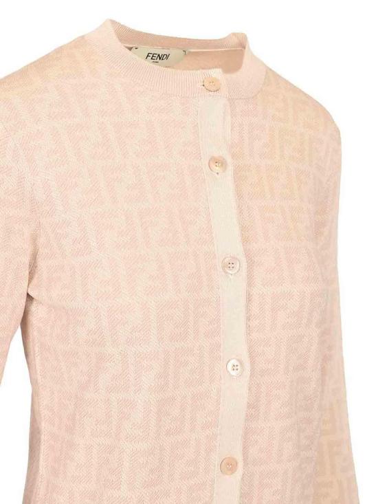 26SS 펜디 FF 울 가디건 FZE566AYM1F1UKC Pink - FENDI