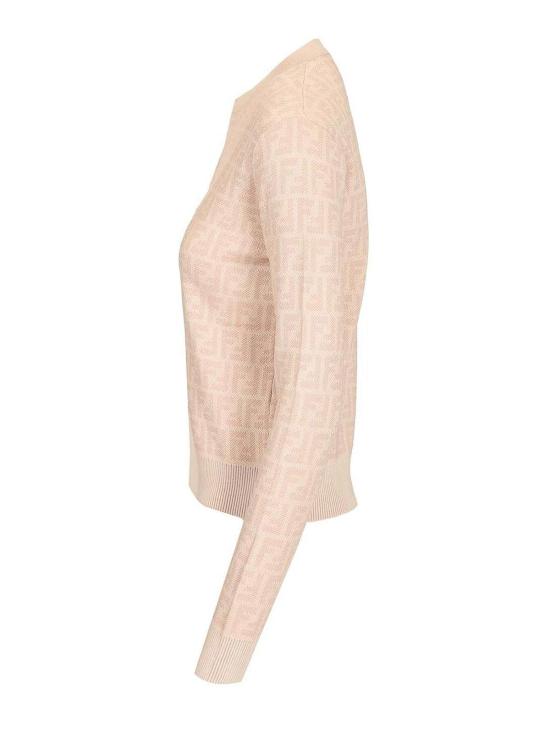 26SS 펜디 FF 울 가디건 FZE566AYM1F1UKC Pink - FENDI