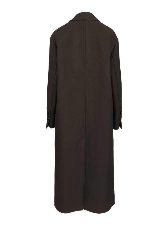 25FW 아미 울 더블 브레스트 롱 코트 FCO458WV0078020 Black - AMI