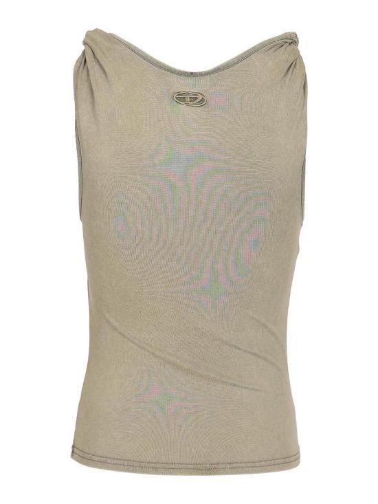 26SS 디젤 T-TWY 슬리브리스 텐셀 모달 블랜드 저지 티셔츠 A218700EPCJ5GDA Grey - DIESEL