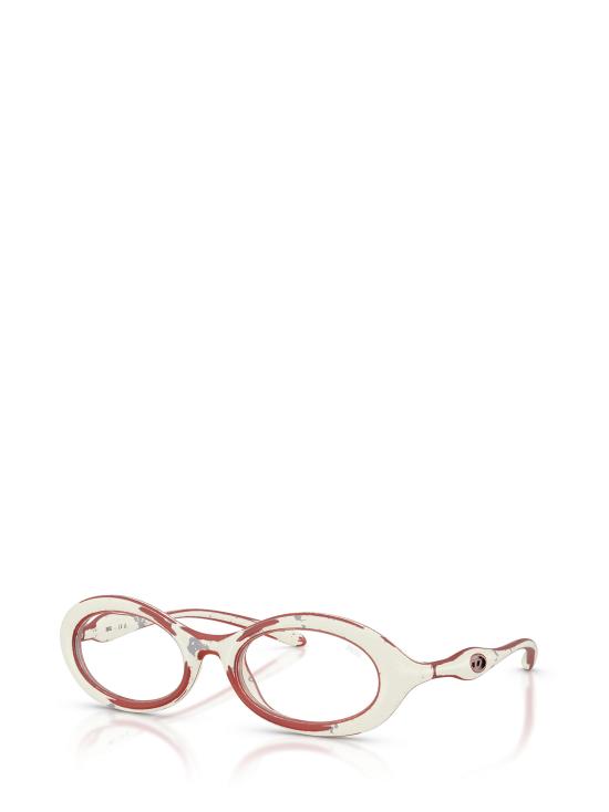 26FW 디젤 안경 DL6005U 2032 WHITE BARRELLING RED - DIESEL