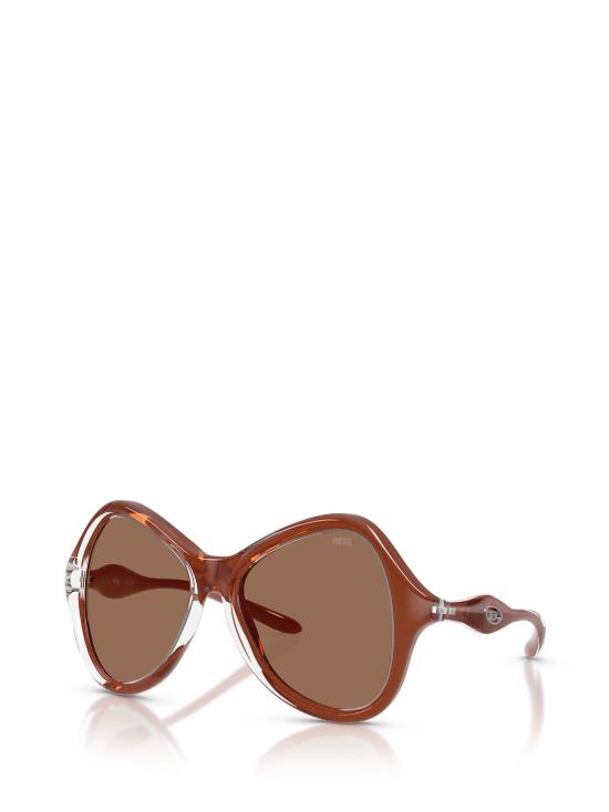 26FW 디젤 선글라스 DL3010U 203373 CRYSTAL VARNISH BROWN - DIESEL