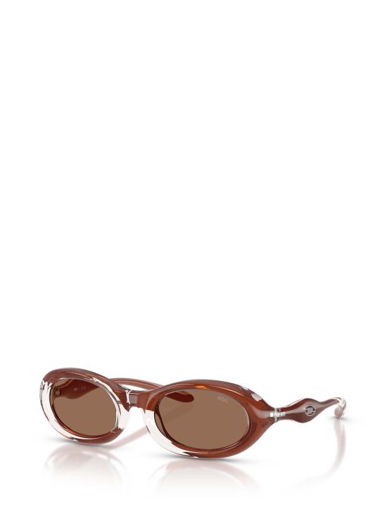26FW 디젤 선글라스 DL3011U 203373 CRYSTAL VARNISH BROWN - DIESEL