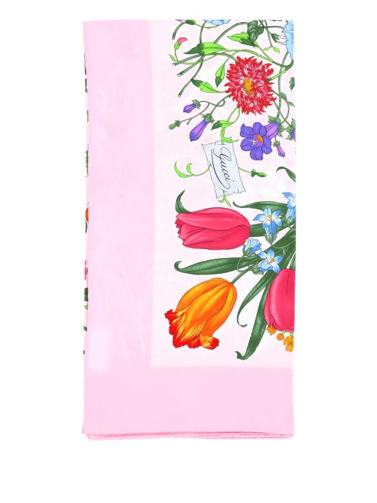 26SS 구찌 프린티드 실크 트윌 까레 823486 3G0015872 Roseate pink - GUCCI